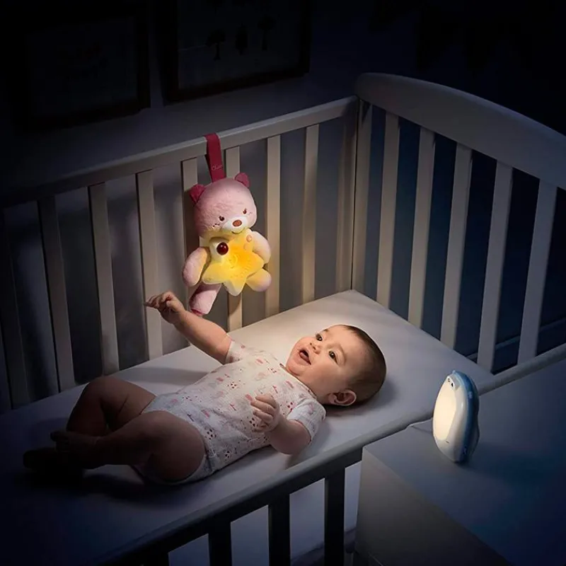 GoodNight Friend Oso Rosa Vigilabebé Audio*CHICCO