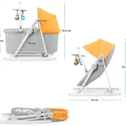 Hamaca Nola Minicuna 5 en 1 Mostaza*KINDERKRAFT Best
