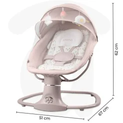 ASALVO Hamacas Para Bebés-Hamaca Balancin Kahlo Beige