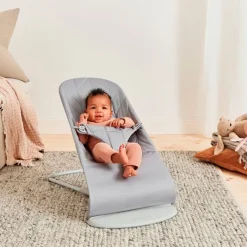 BABY BJORN Hamacas Para Bebés-Hamaca Bebé Bliss Petalo Jersey Gris