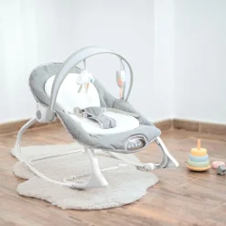 OLMITOS Hamacas Para Bebés-Hamaca Bebé hasta 18kg Multifunción Gris