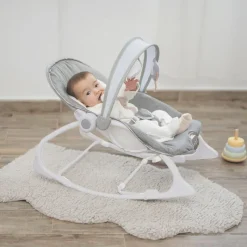 OLMITOS Hamacas Para Bebés-Hamaca Bebé hasta 18kg Multifunción Gris