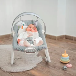 OLMITOS Hamacas Para Bebés-Hamaca Bebé hasta 18kg Multifunción Gris