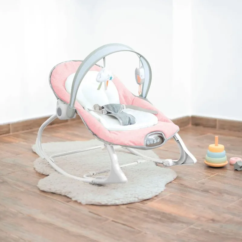 OLMITOS Hamacas Para Bebés-Hamaca Bebé hasta 18kg Multifuncion Rosa