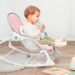 OLMITOS Hamacas Para Bebés-Hamaca Bebé hasta 18kg Multifuncion Rosa
