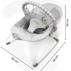 ASALVO Hamacas Para Bebés-Hamaca Bebé Mummy Hippo hasta 9kg