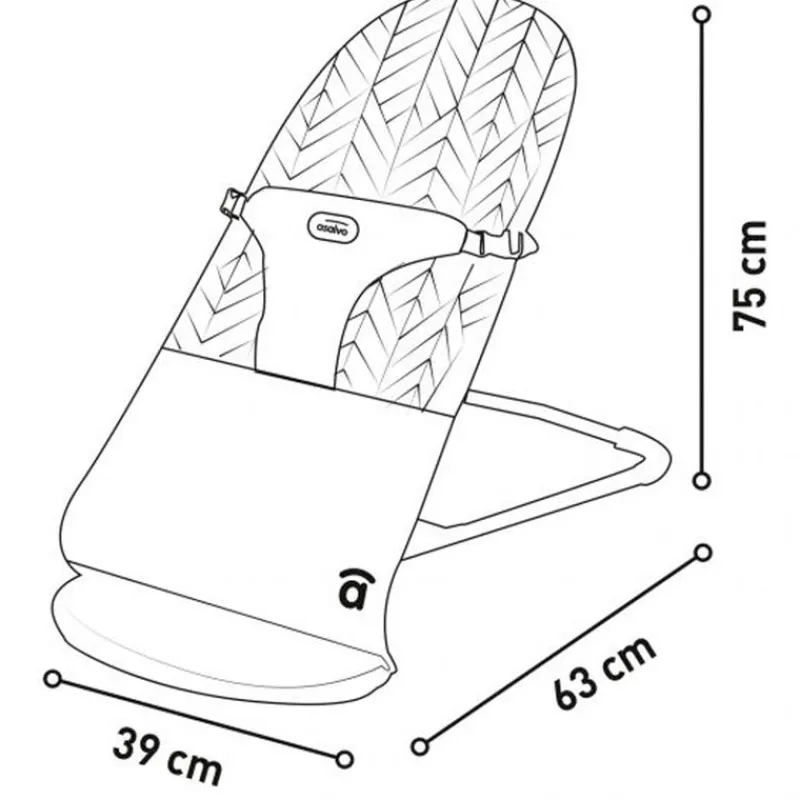 ASALVO Hamacas Para Bebés-Hamaca Paradise Rosa 9kg