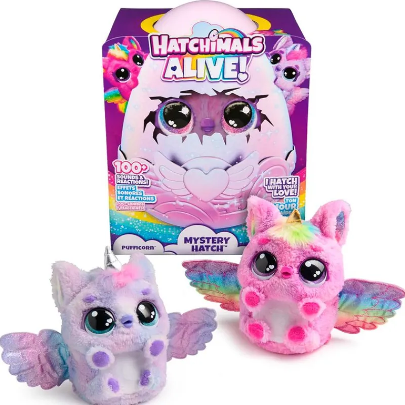 SPIN MASTER Electrónicos-Hatchimals Alive Mystery Hatch Pufficorn Sorpresa