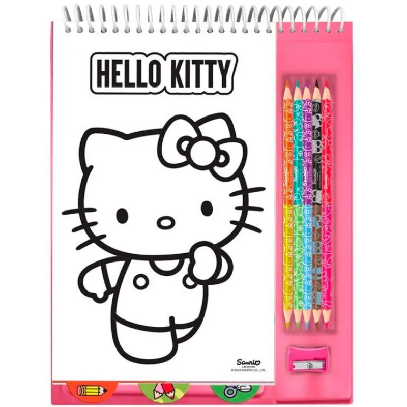 KIDS EUROSWAN Escolar|Manualidades-Hello Kitty Cuaderno Colorear Creativo