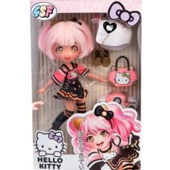 FAMOSA Sanrio Colección|Muñecas-Hello Kitty Muñeca Golden Diva Roller