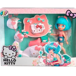 FAMOSA Sanrio Colección|Muñecas-Hello Kitty Muñeca Pretty Pink Scooter