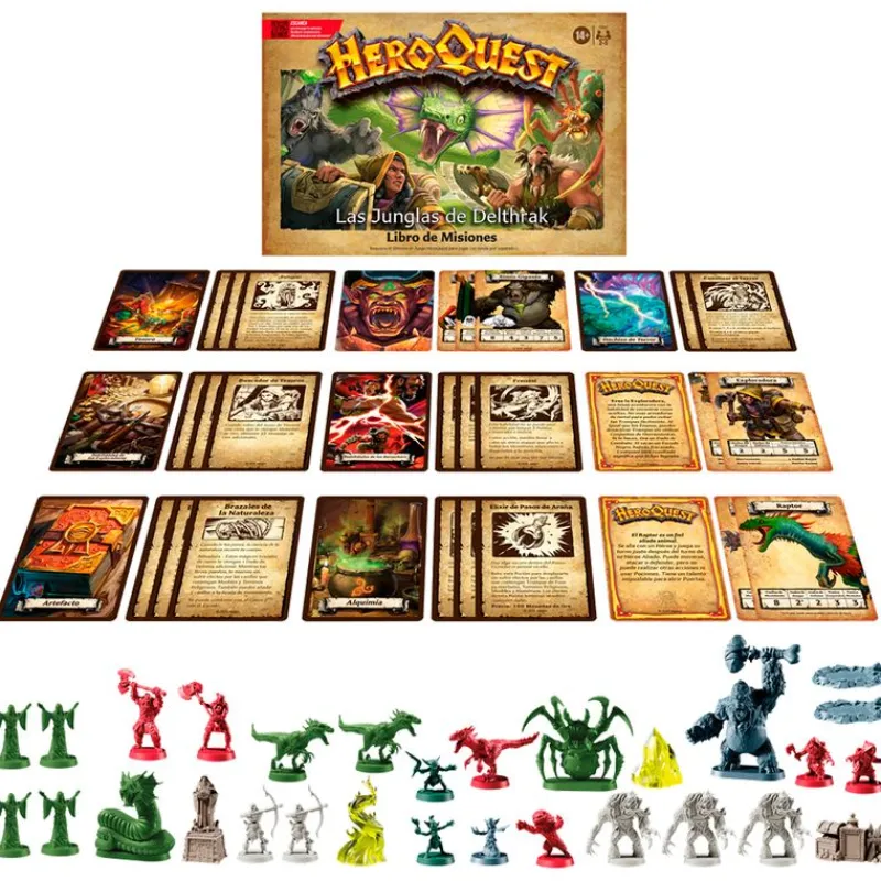 HASBRO Juegos De Mesa|Amigos Y Familia-HeroQuest Expansión Las Junglas de Delthrak