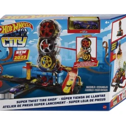 MATTEL Vehículos, Trenes Y Parkings-Hot Wheels City Playset Tienda de Neumáticos