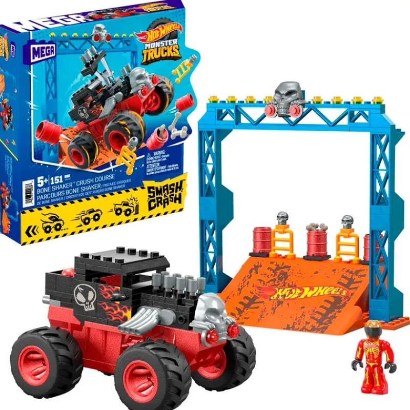 MATTEL Puzzles Y Construcciones-Hot Wheels Construcción Pista Bone Shaker