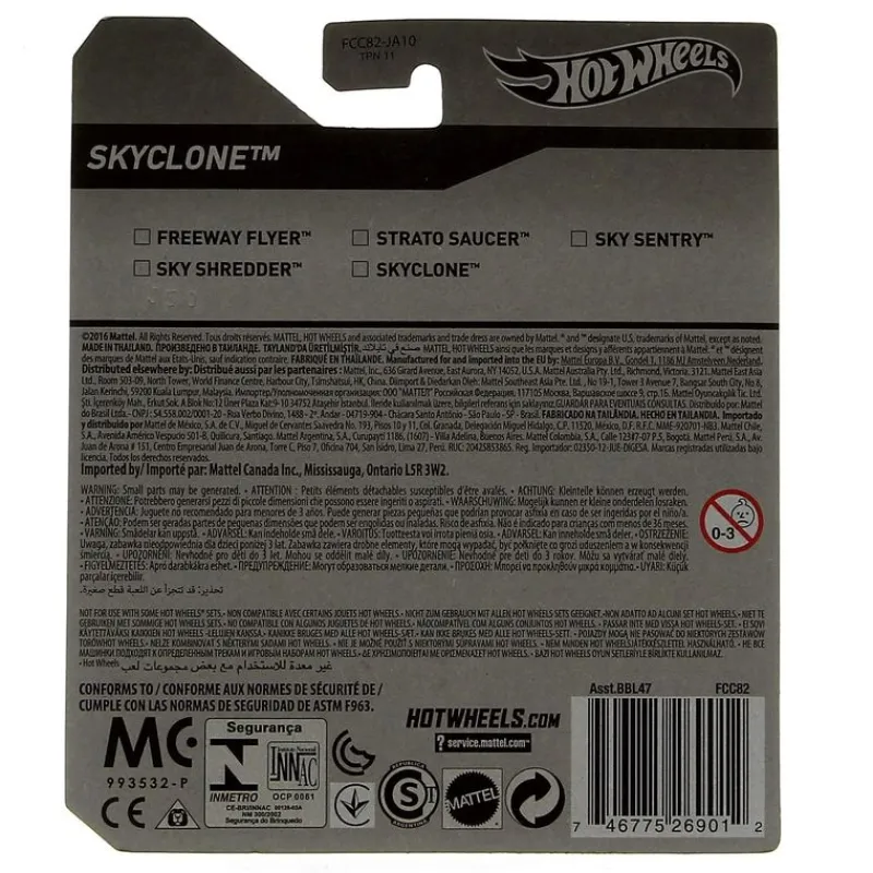 MATTEL Vehículos, Trenes Y Parkings-Hot Wheels Helicóptero Sky Clone
