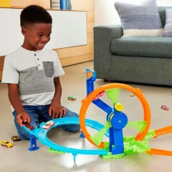 MATTEL Vehículos, Trenes Y Parkings-Hot Wheels Launch and Loop Pista