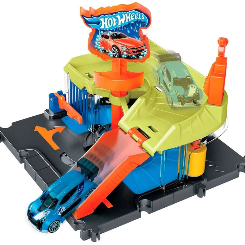 MATTEL Vehículos, Trenes Y Parkings-Hot Wheels Lavadero Coches Exprés