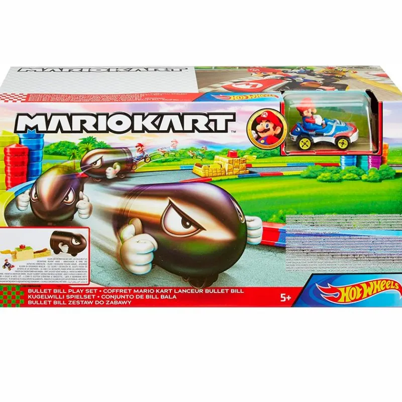 MATTEL Vehículos, Trenes Y Parkings-Hot Wheels Mario Kart Conjunto de Bill Bala