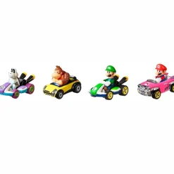 MATTEL Vehículos, Trenes Y Parkings-Hot Wheels Mario Kart Pack 4 Coches