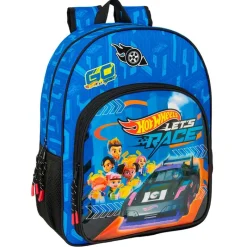 SAFTA Escolar-Hot Wheels Mochila Escolar Adaptable Carro