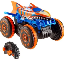 MATTEL Vehículos, Trenes Y Parkings-Hot Wheels Monster Truck Tiger Shark Escalador R/C