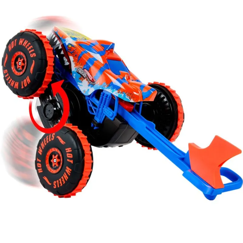 MATTEL Vehículos, Trenes Y Parkings-Hot Wheels Monster Truck Tiger Shark Escalador R/C