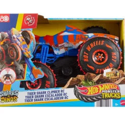 MATTEL Vehículos, Trenes Y Parkings-Hot Wheels Monster Truck Tiger Shark Escalador R/C