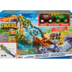 MATTEL Vehículos, Trenes Y Parkings-Hot Wheels Monster Truck Pista Torneo Titanes
