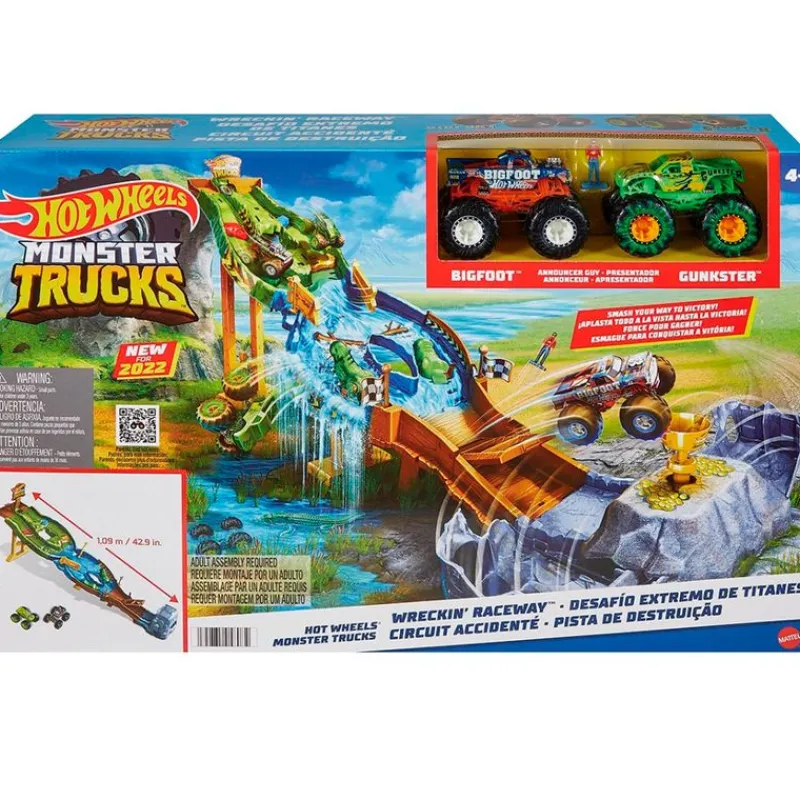 MATTEL Vehículos, Trenes Y Parkings-Hot Wheels Monster Truck Pista Torneo Titanes