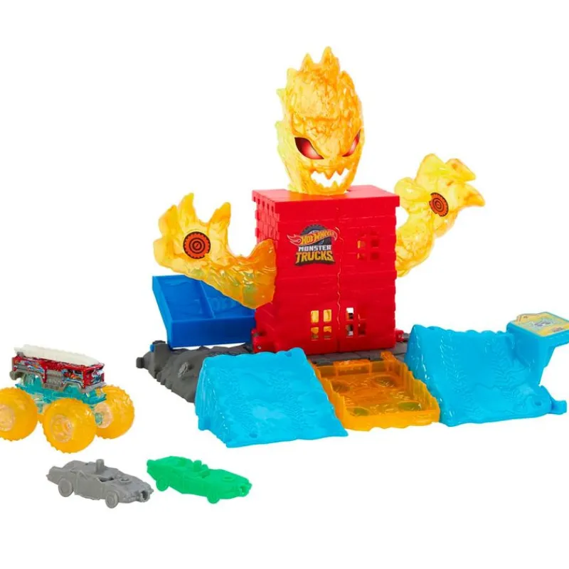 Hot Wheels Monster Trucks Smashers Torre Antorchas*MATTEL Online
