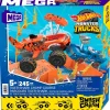 MEGABLOKS Puzzles Y Construcciones-Hot Wheels Monster Trucks Tiger Shark Competición