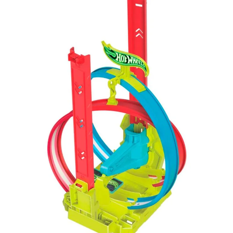 MATTEL Vehículos, Trenes Y Parkings-Hot Wheels Neon Speeders Pista Acrobacias