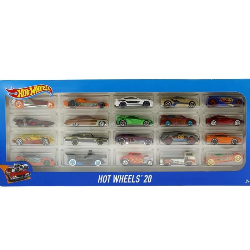 MATTEL Vehículos, Trenes Y Parkings-Hot Wheels Pack 20 Vehículos