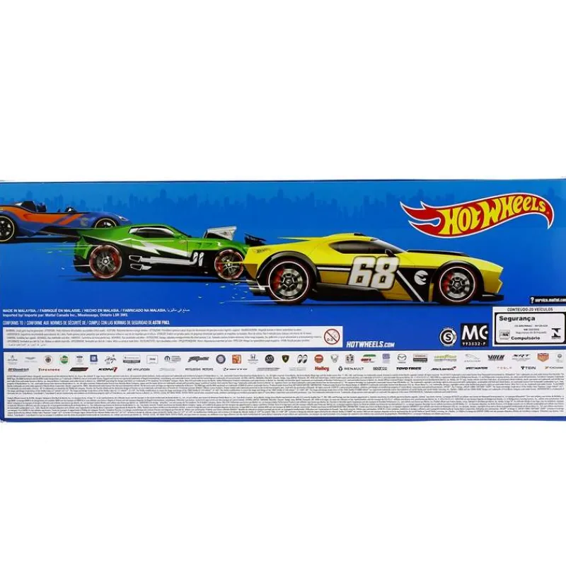 MATTEL Vehículos, Trenes Y Parkings-Hot Wheels Pack 20 Vehículos