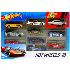 MATTEL Vehículos, Trenes Y Parkings-Hot Wheels Pack 10 Vehiculos