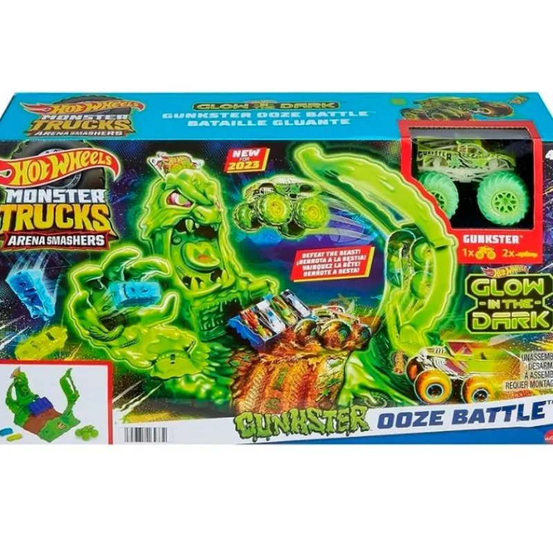 MATTEL Vehículos, Trenes Y Parkings-Hot Wheels Pista Arena Smashers Gunkster Brillo