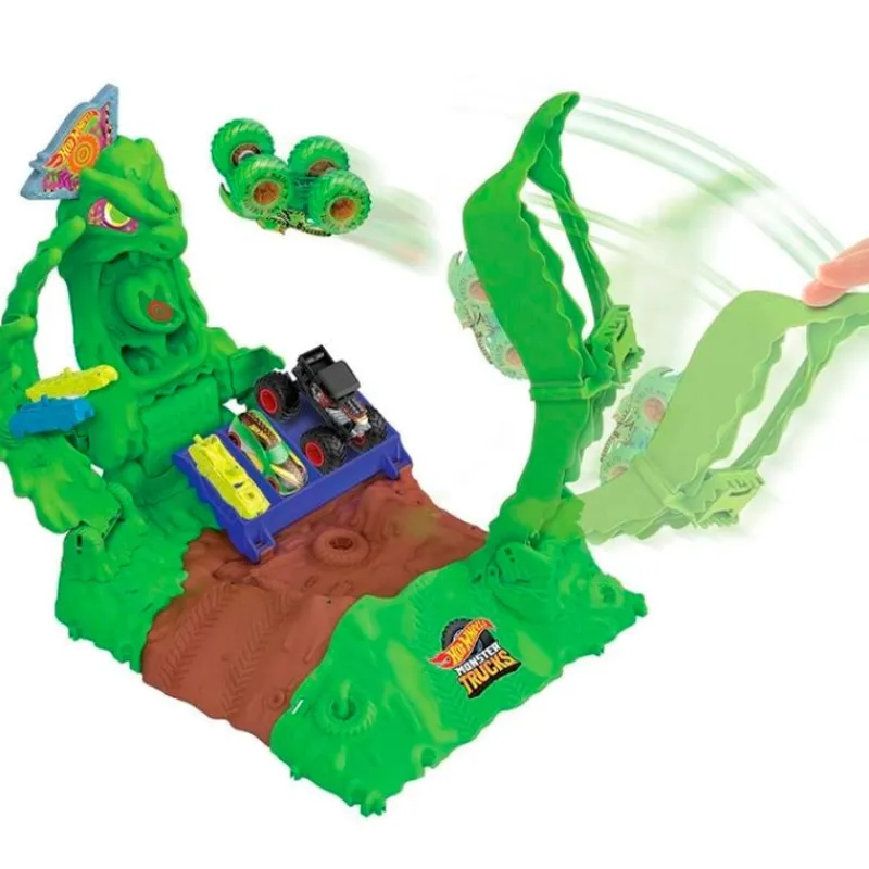 MATTEL Vehículos, Trenes Y Parkings-Hot Wheels Pista Arena Smashers Gunkster Brillo