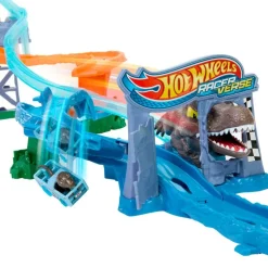 Hot Wheels RacerVerse Jurassic World Choque y Zambullida Pista*MATTEL Discount