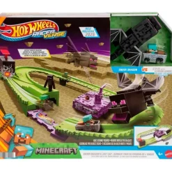 MATTEL Vehículos, Trenes Y Parkings-Hot Wheels Raceverse Minecraft Pista