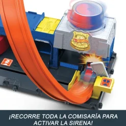 MATTEL Vehículos, Trenes Y Parkings-Hot Wheels Supercomisaría de Policía
