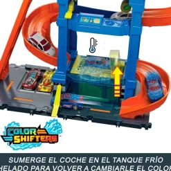 MATTEL Vehículos, Trenes Y Parkings-Hot Wheels Túnel de Lavado con Giros