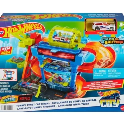 MATTEL Vehículos, Trenes Y Parkings-Hot Wheels Túnel de Lavado con Giros