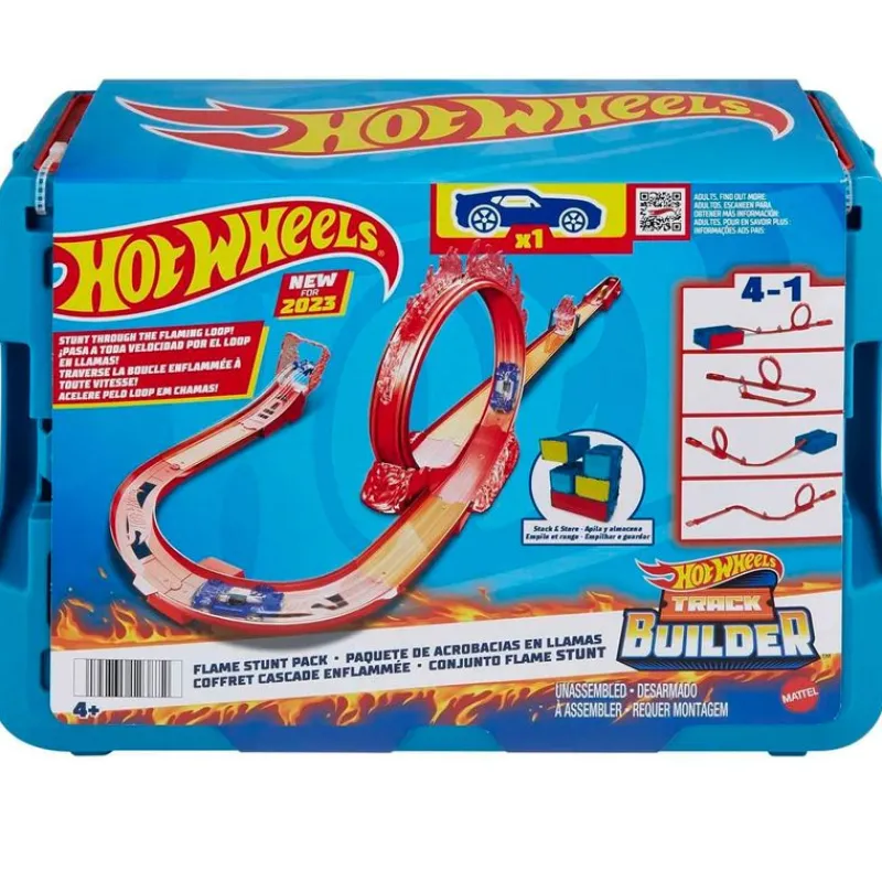 MATTEL Vehículos, Trenes Y Parkings-Hot Wheels Track Builder Acrobacias de Fuego