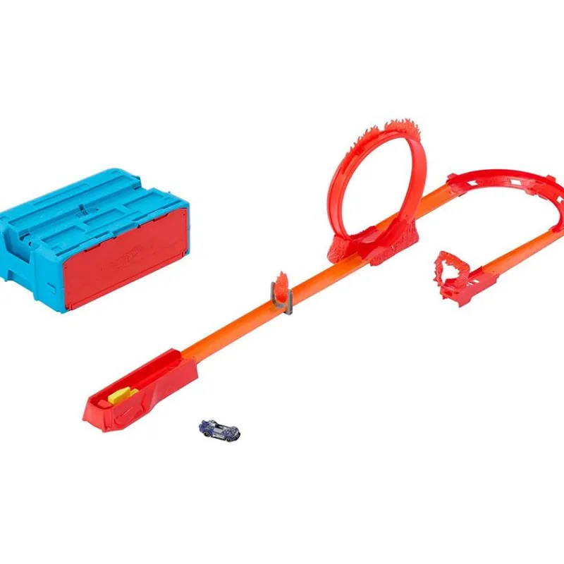 MATTEL Vehículos, Trenes Y Parkings-Hot Wheels Track Builder Acrobacias de Fuego