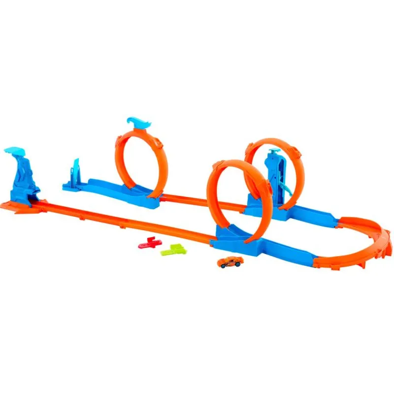 MATTEL Vehículos, Trenes Y Parkings-Hot Wheels Track Creator Triple Looping