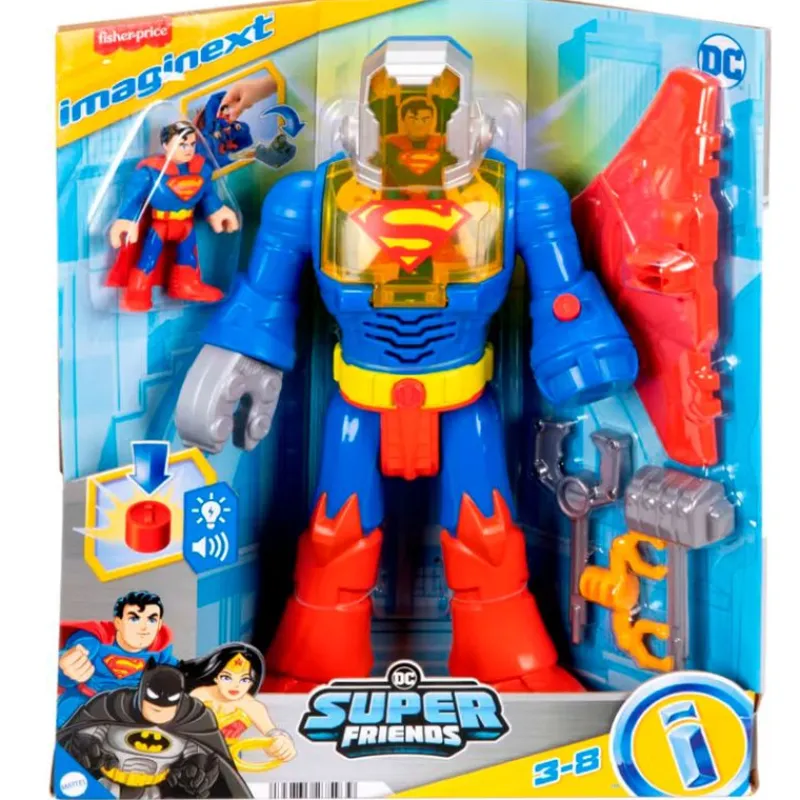IMAGINEXT Figuras Y Figuras De Acción-DC Super Friends Figura de Superman con Exotraje
