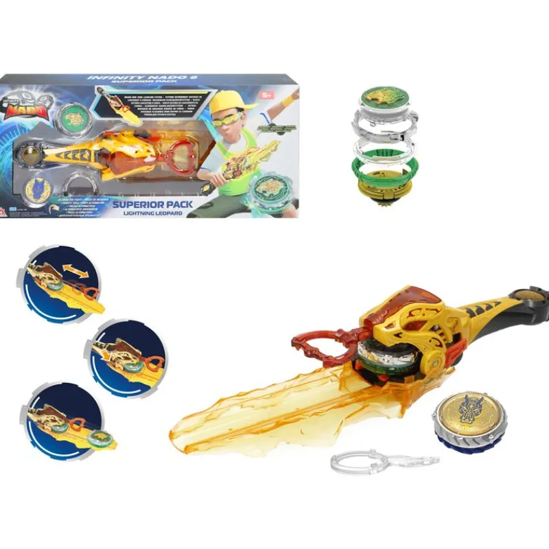 COLOR BABY Figuras Y Figuras De Acción-Infinity Nado Espada Peonza Lightning Leopard