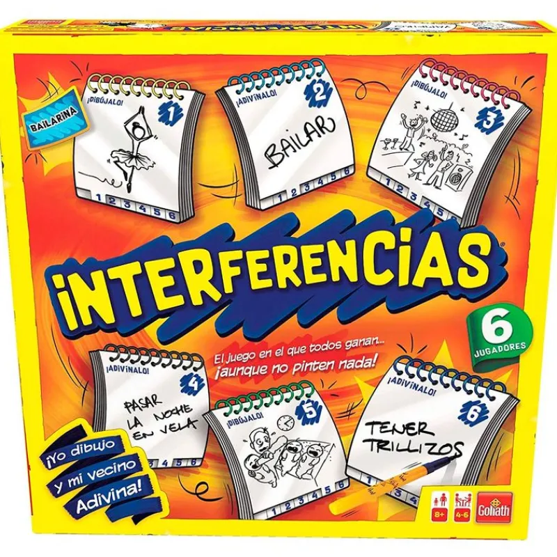 Interferencias 6 Jugadores Juego de Mesa*GOLIATH Sale