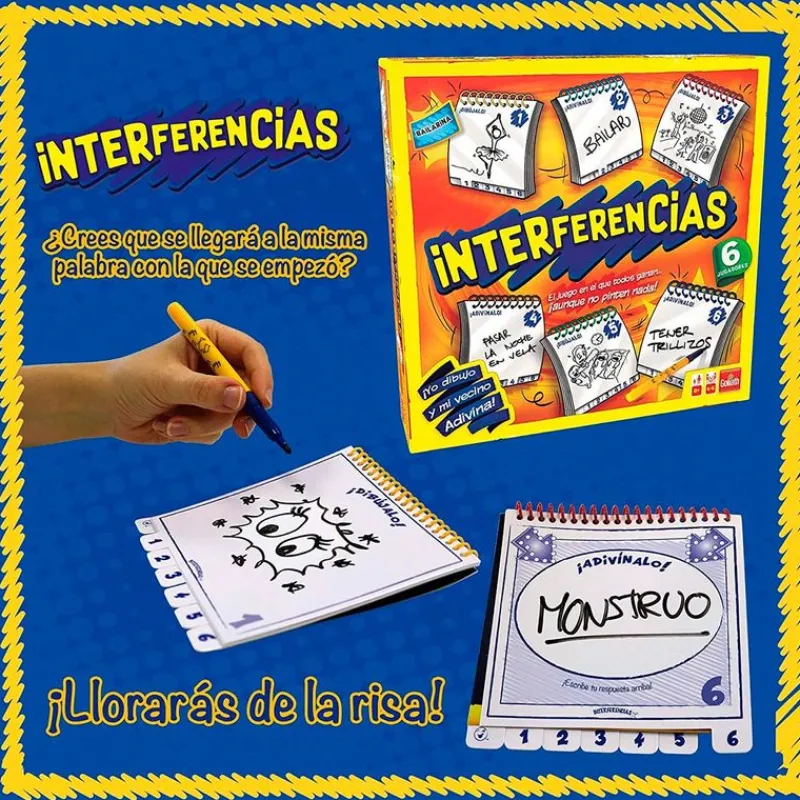 Interferencias 6 Jugadores Juego de Mesa*GOLIATH Sale