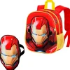 KARACTERMANIA Escolar-Iron Man Mochila Infantil con Máscara